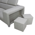Fabric HM L Shape Sofa DAVIS 